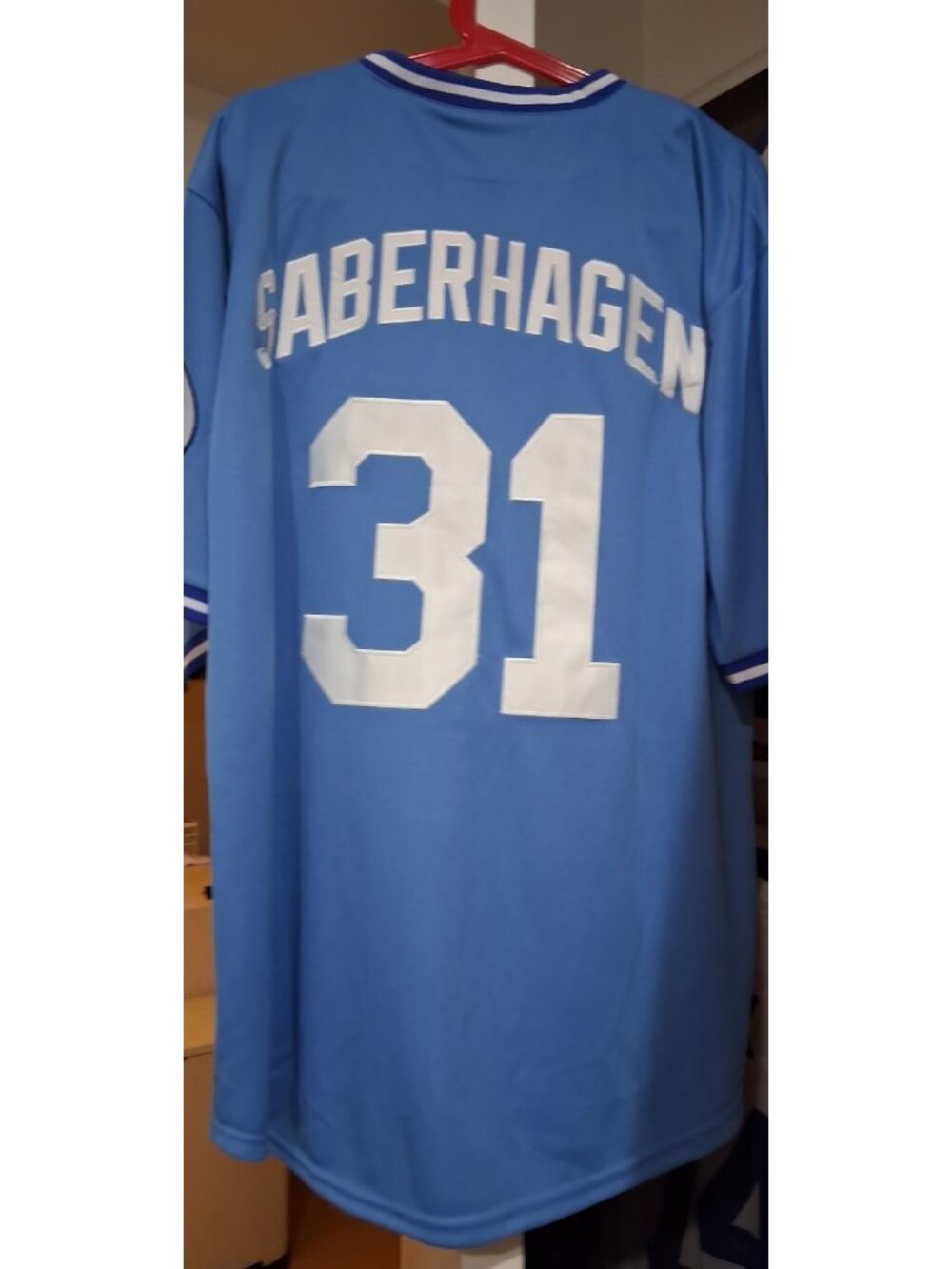 Brett Saberhagan Magestic Size 44 1985 W.S. Jersey With #31 - Picture 2 of 6